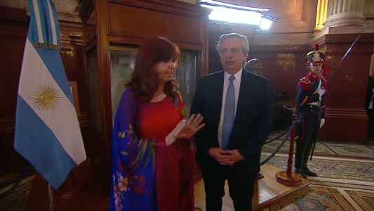 Misterio resuelto: se supo qué le dijo Cristina a Alberto antes del discurso