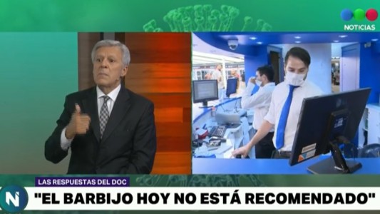 Coronavirus: "el barbijo hoy no está recomendado" dice el doctor López Rosetti