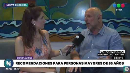 Coronavirus: recomendaciones para los adultos mayores