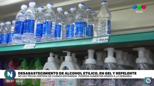 Crece la demanda de alcohol en gel en las góndolas