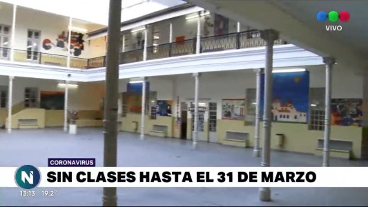 Suspensión de Clases en instituciones de Córdoba hasta el 31 de marzo en prevención por el coronavirus