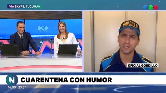 Imperdible: El Oficial Gordillo le pone humor a la cuarentena