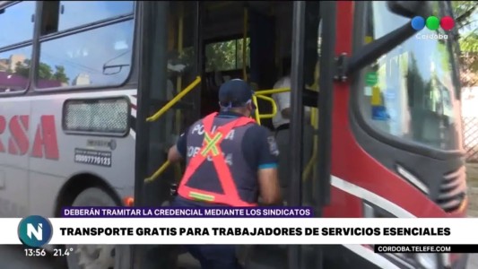 Transporte gratis para los trabajadores esenciales