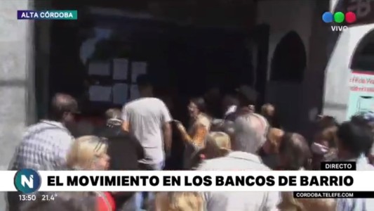 En los barrios también colapsaron los bancos