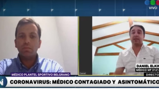 VIDEO: Un médico cordobés  dio positivo 23 días después de volver de Chile y cumplidas dos semanas de aislamiento