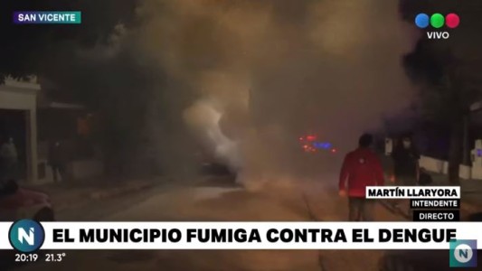 Fumigan en los barrios de la capital para combatir el dengue