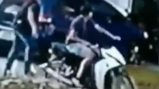 Video: motochorros con barbijo