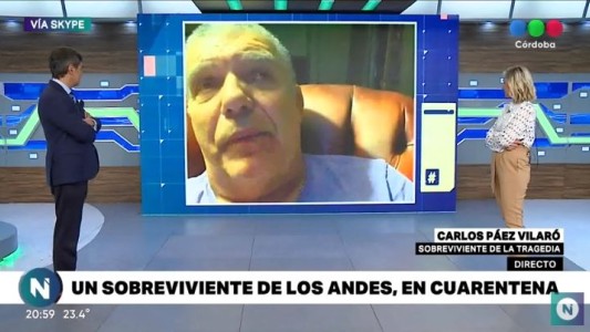 La cuarentena de Carlos Páez Vilaró, sobreviviente de la tragedia de los Andes