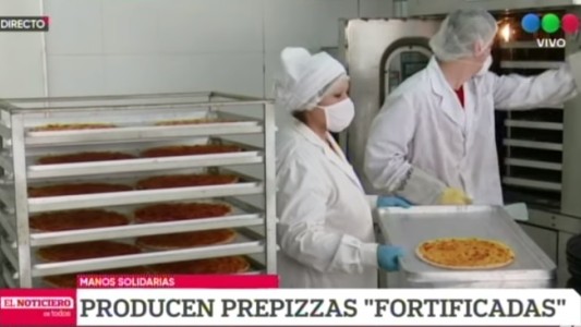 Ingenieros donan prepizzas fortificadas con pescado a comedores en Mar del Plata