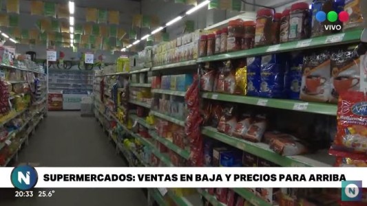Cayeron las ventas en los supermercados y subieron los precios