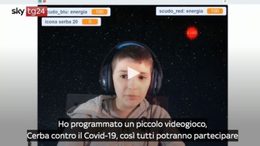 Aislado en cuarentena, este niño italiano de 9 años inventó un videojuego