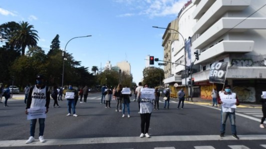 La Plata tuvo la primera marcha con distancia social desde que se inició la cuarentena