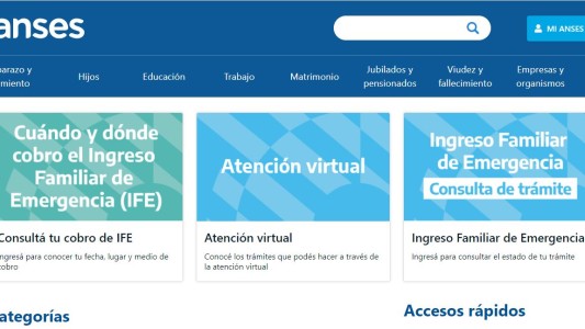 Cómo consultar fecha y lugar de cobro del IFE en el calendario online de Anses