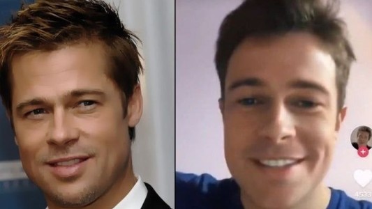 El argentino que es furor en Tik Tok por su parecido con Brad Pitt