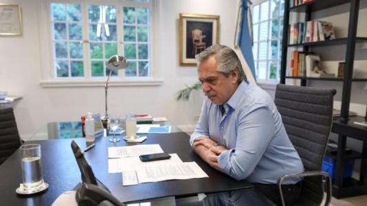 Conferencia de Alberto Fernández por la cuarentena (1)