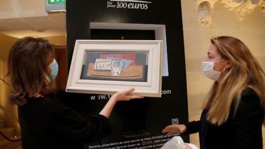 Ganó una obra de Picasso en una rifa internacional