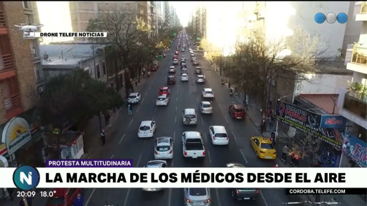 GALERÍA DE FOTOS: impactante e histórica movilización de médicos en Córdoba