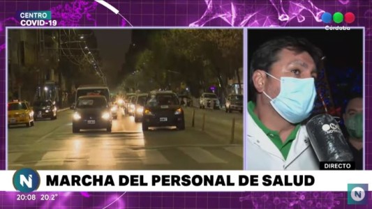 Caravana de trabajadores de la salud en contra de la reforma jubilatoria