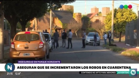 Inseguridad en plena pandemia castiga a los vecinos de Parque Horizonte