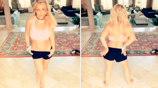 El baile sexy de Britney Spears en cuarentena