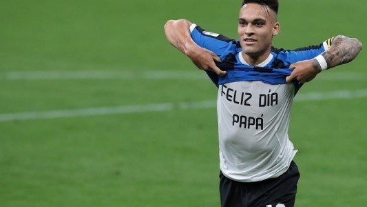 "En el nombre del padre": Lautaro Martínez le dedicó un gol y el triunfo a su papá
