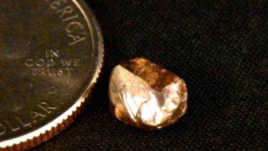 Fue con su familia a un parque y encontró un diamante