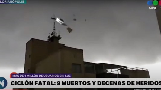 Un ciclón en Florianópolis causó estragos: nueve muertos