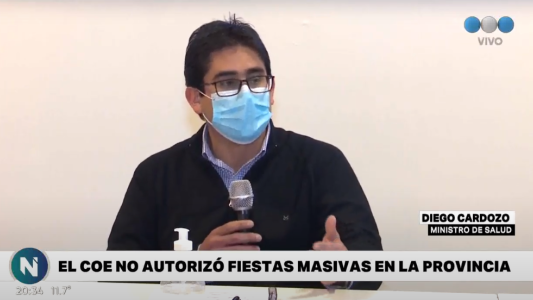 Córdoba: "no se habilitan eventos sociales de ninguna índole", aseguró el Ministro Cardozo