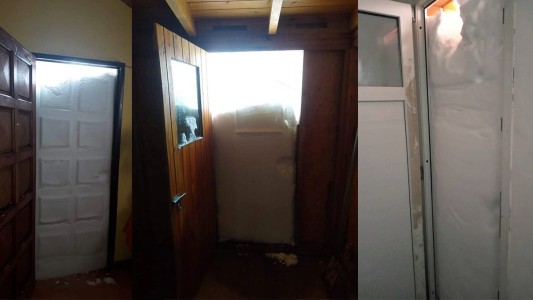 Fotos: la nieve les tapó las puertas de sus casas