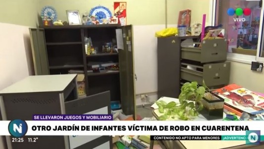 Otro jardín de infantes víctima de la delincuencia en pandemia
