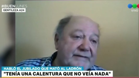 Habló el jubilado que mató al ladrón: "Estaba enceguecido, no me acuerdo lo que hice"