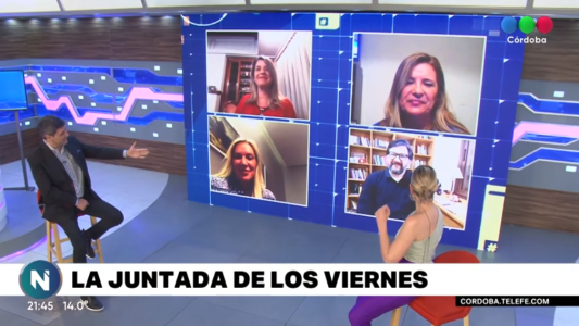 "La juntada de los viernes": noche de cronistas cordobeses en Telefe Noticias