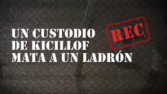 El momento en el que un custodio de Kiciloff mató a un ladrón