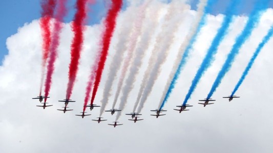 Así fue el increíble show aéreo en del VJ Day en Edimburgo