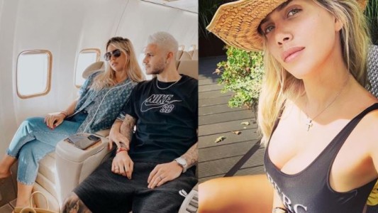 La foto de Wanda que causo furor con un oso gigante