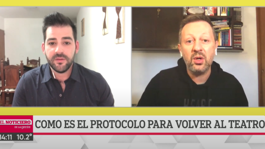 Nicolás Scarpino y los protocolos para la vuelta al teatro: "Hay un montón de gente que está necesitando volver a trabajar"