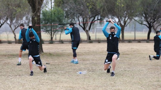 FOTOS: Con parche en el ojo y barbijo, mirá Pirata cómo volvió a entrenar Belgrano