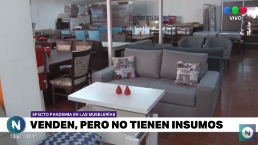 Efecto pandemia: sin insumos, mueblerías demoran la entrega de productos