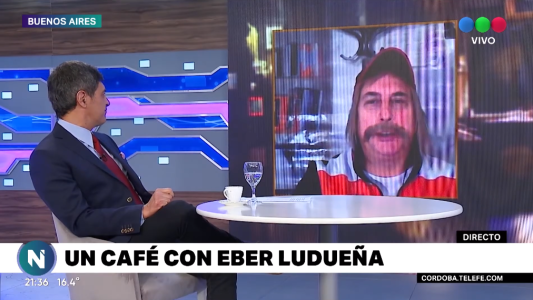 En Telefe Noticias nos tomamos un café con "Eber Ludueña"