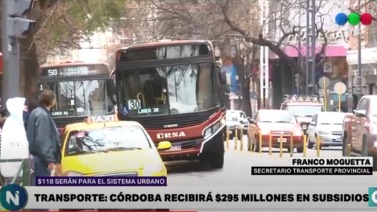 Transporte: Córdoba recibirá $295 millones en subsidios