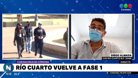 Río Cuarto vuelve a "Fase 1": preocupa el incremento de contagios de coronavirus