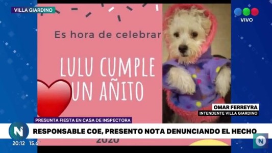 Villa Giardino: empleada municipal denunciada por festejar un cumpleaños en pandemia