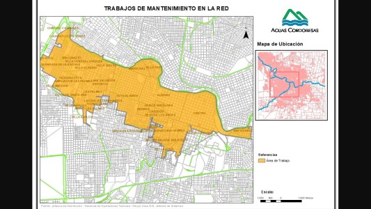 Mañana cortan el agua en 38 barrios de la ciudad de Córdoba