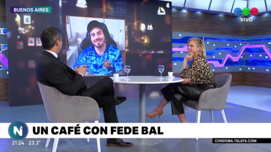 En Telefe Noticias nos tomamos cun café con Fede Bal
