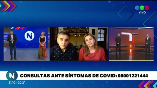 Histórico dúplex: Telefe Noticias y Telenoche se unieron para hablar con Silvia Franco y Luchi Ybáñez