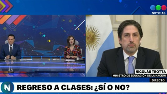 Trotta: "No hay acuerdo, sí un compromiso de trabajo mancomunado para la vuelta a clases"