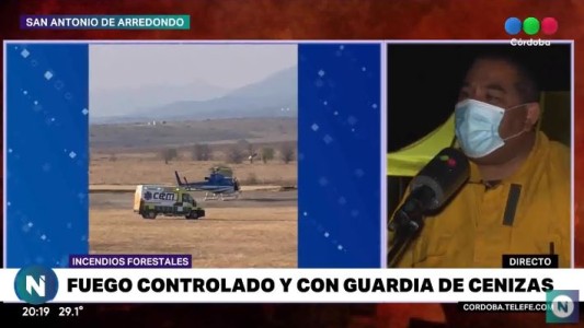 San Antonio de Arredondo: el fuego está controlado