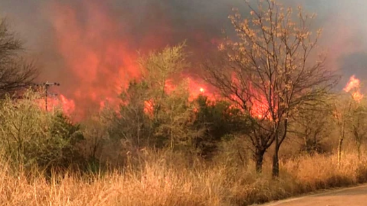 Incendios: bomberos combaten dos focos este domingo