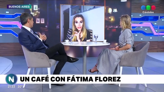 En Telefe Noticias nos tomamos un café con Fátima Florez