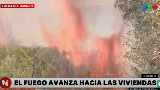 Tensión en vivo: "Se nos viene el fuego para acá, nos piden que desalojemos"